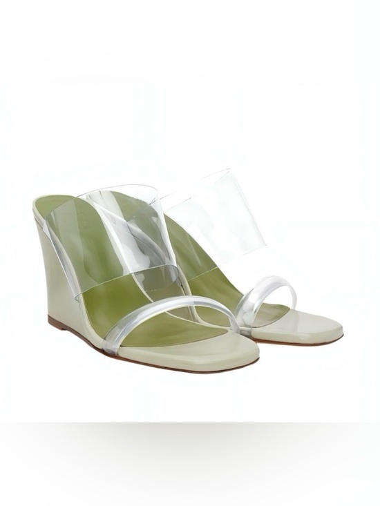 Maryam Nassir Zadeh Shoes - Maryam Nassir Zadeh Olympia Wedge Sandals Sage Green EU 37